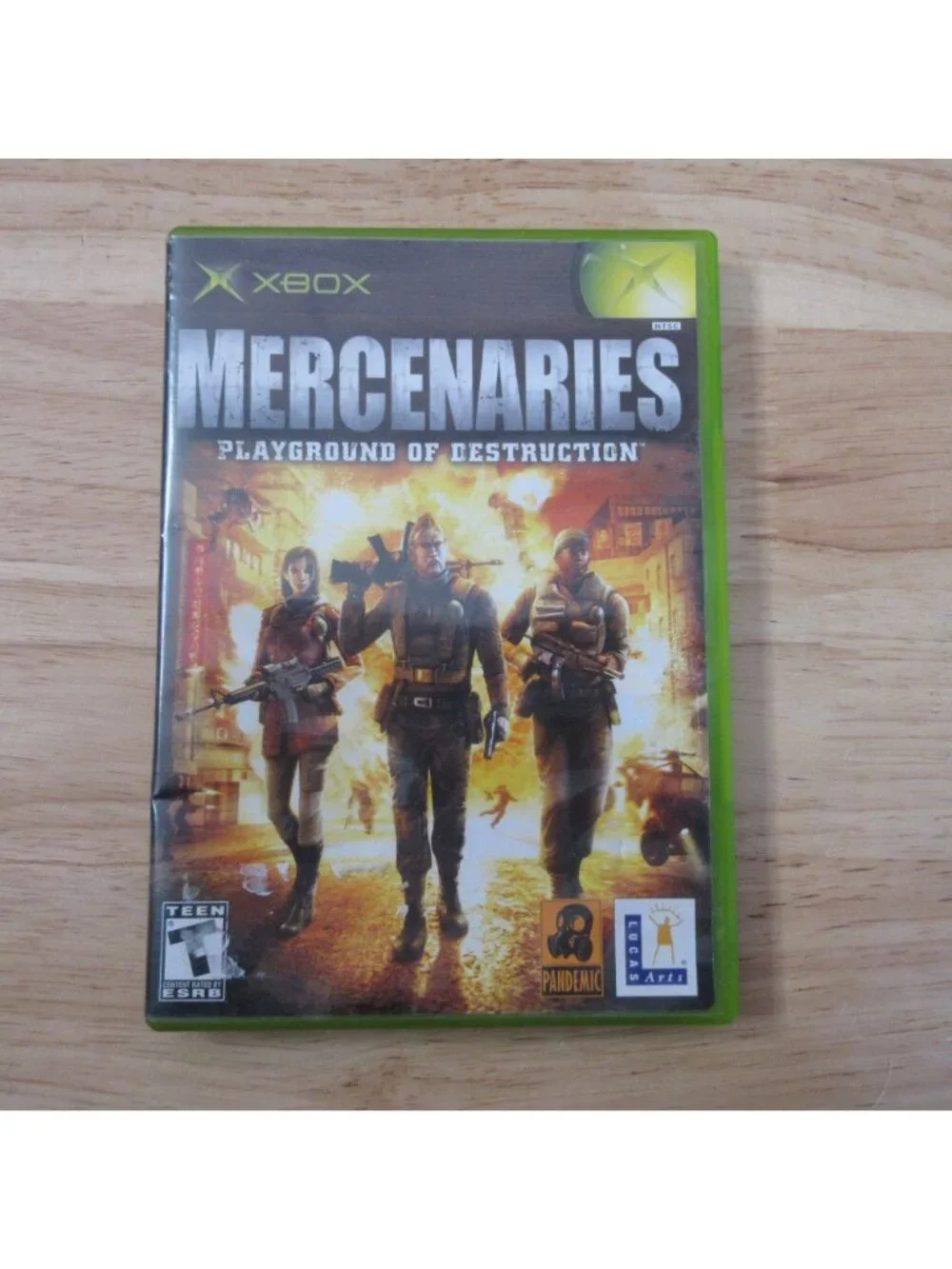 Mercenaries Playground of Destruction (Microsoft Xbox, 2005) Inc Manual